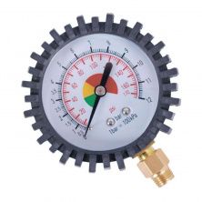 Манометр к пистолету для подкачки колес с резиновым покрытием, диаметр 63 мм, 1/4