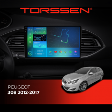 Штатна магнітола Torssen 2K Peugeot 308 2012-2017 F96128 4G Carplay DSP