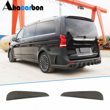 Накладки на задній бампер (2014-2019, Карбон) Mercedes Vito/V-class W447 2014- рр.