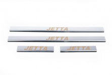 Накладки на пороги Carmos V1 (4 шт, нерж) Volkswagen Jetta 2006-2011 рр.