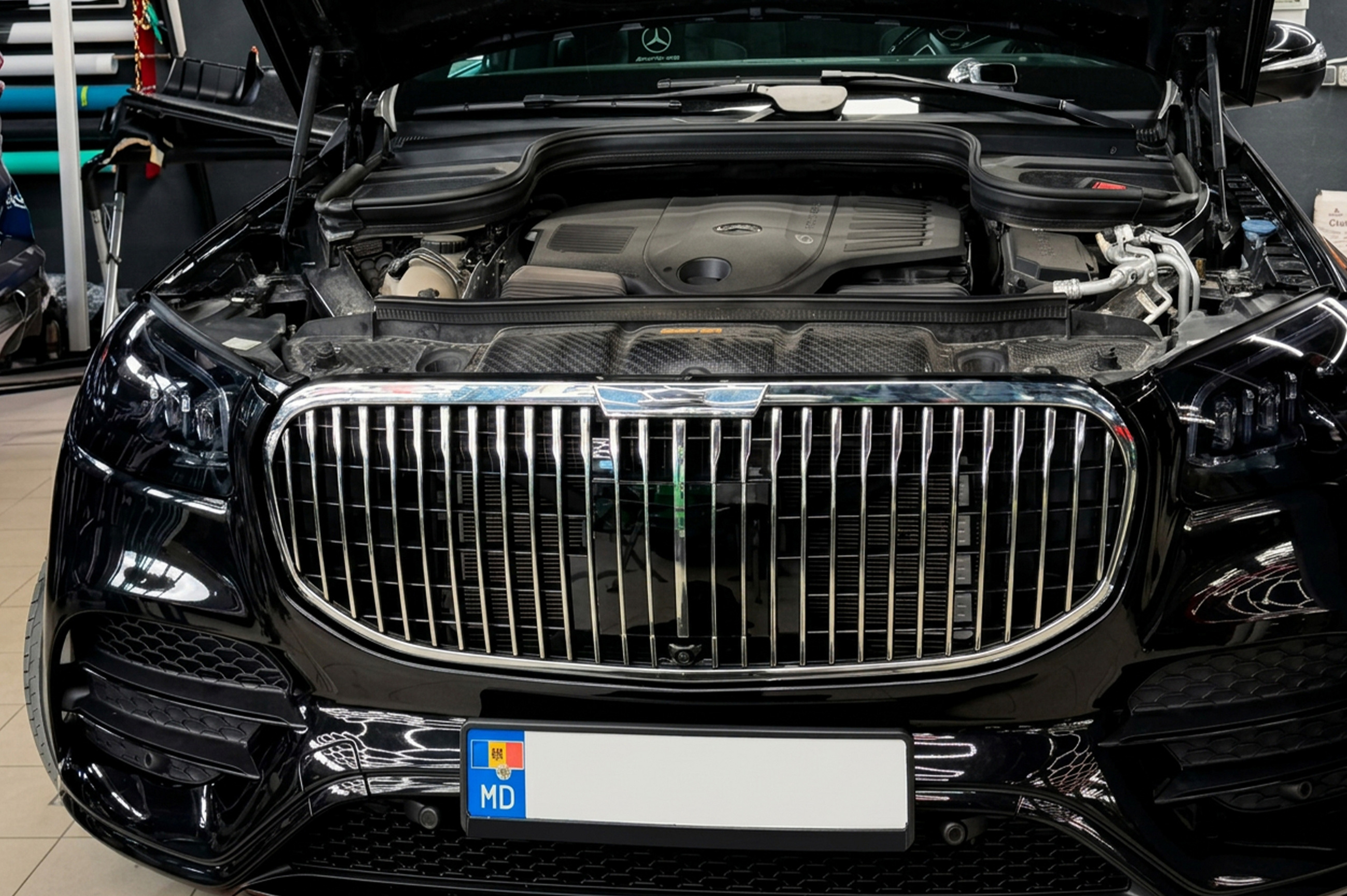 Передня решітка 2019-2023 (Maybach) для Mercedes GLS X167 2019- рр