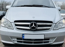 Накладки на кант решітки 2010-2015 (нерж) Mercedes Vito W639 2004-2014 рр.