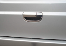 Накладка на задню ручку (нерж.) Carmos - Турецька сталь Mercedes Vito W639 2004-2014 рр.