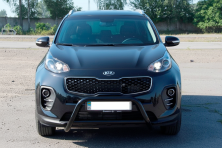 Кенгурятник WT006 Black (нерж) Kia Sportage 2015-2021 рр.