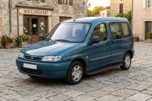 Бокові пороги Tayga Black (2 шт., алюміній) Citroen Berlingo 1996-2008 рр.