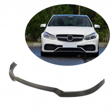 Накладка на передній бампер Lip (для E63 AMG 2013-2016, Карбон) Mercedes E-сlass W212 2009-2016 рр.