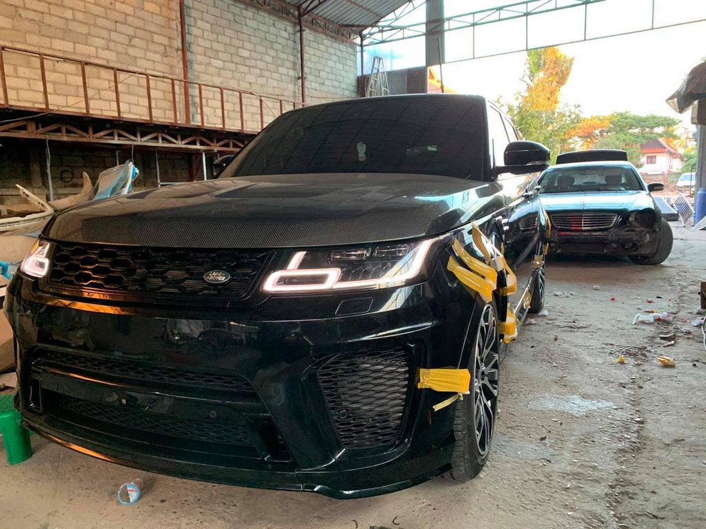 Капот SVR (Карбон) для Range Rover Sport 2014-2022 рр