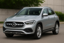 Передня решітка Diamond Silver З місцем під камеру для Mercedes GLA H247 2020- рр
