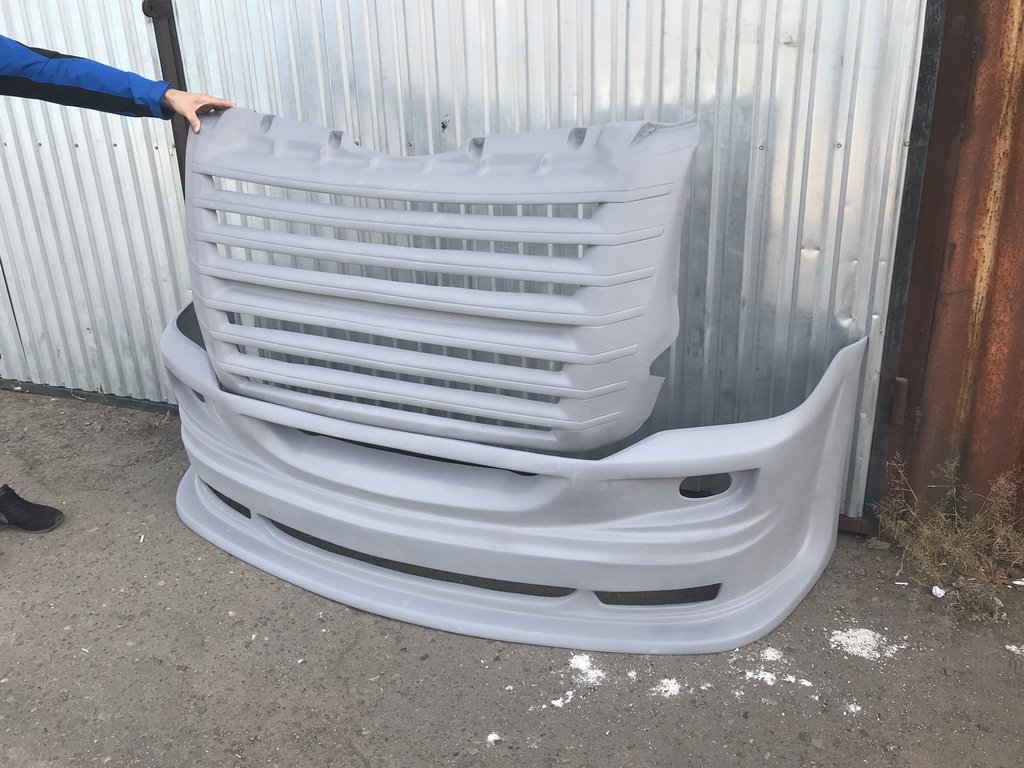 Передній бампер 2012-2026 (USA-style, під фарбування) для Volkswagen Crafter рр