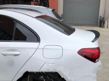 Спойлер LIP (1234 Upgrade, чорний) Mercedes A-сlass W177 2018- рр.