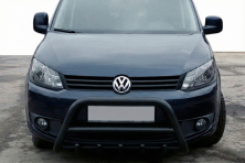 Кенгурятник WT003 Black (нерж) Volkswagen Caddy 2015-2020 рр.