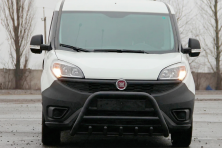 Кенгурятник WT003 Black (нерж.) Fiat Doblo II 2010-2022 рр.