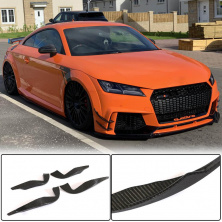 Бокові накладки на передній бампер (для RS, 2016-2019, Карбон) Audi ТТ 2014-2023 гг.