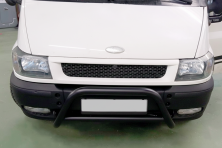 Кенгурятник WT006 Black (нерж) Ford Transit 2000-2014 рр.