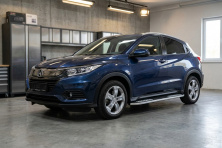 Бокові пороги Tayga V2 (2 шт., Алюміній) Honda HR-V 2014-2021 рр.