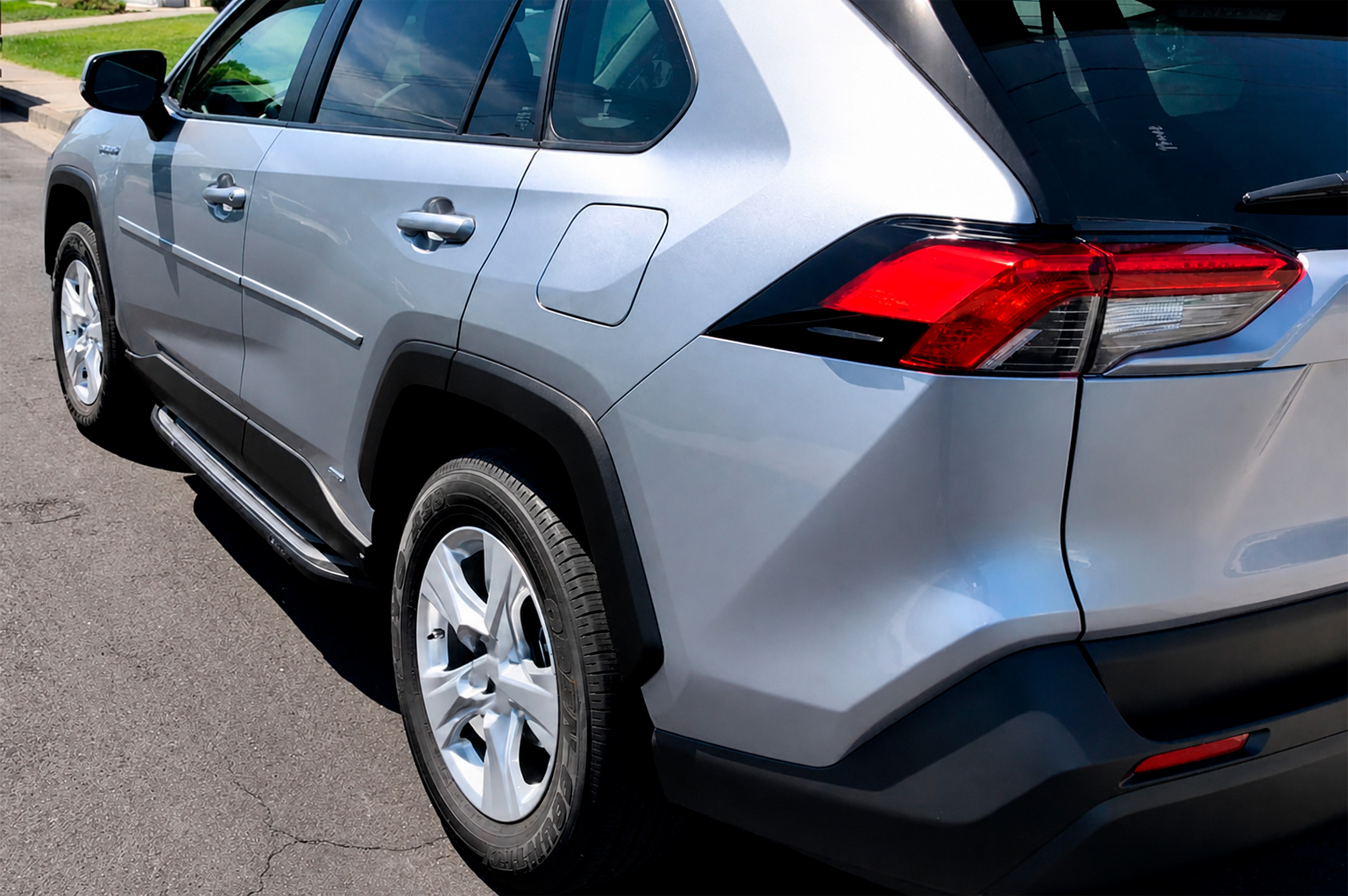 Бокові пороги OEM V2B (2 шт, алюміній) для Toyota Rav 4 2019-2025 рр