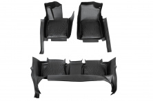 Гумові килимки Niken Luxury 3D (Для гібрид, 3 шт) Toyota Camry 2024- рр.