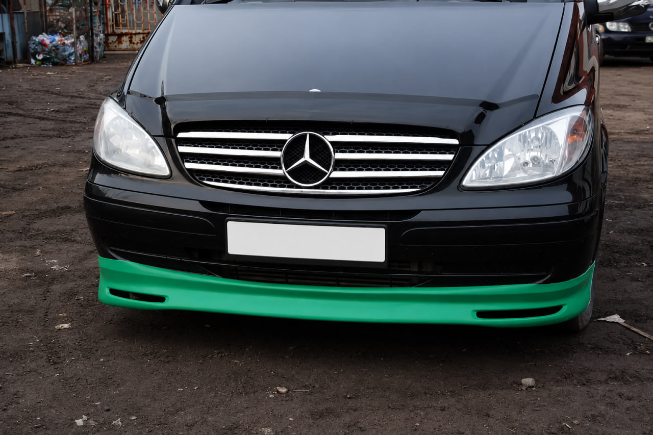 Накладка на бампер BRB V1 (під фарбування) 2004-2010 рік для Mercedes Vito W639 рр