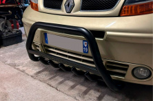 Кенгурятник WT004 Black (нерж.) Renault Trafic 2001-2015 рр.