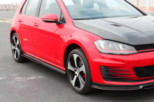 Бокові пороги (для GTI HB 2012-2017, Карбон) Volkswagen Golf 7/E-Golf 2012-2020 рр.
