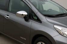 Накладки на дзеркала (2 шт, ABS) Nissan Note 2012-2020 рр.