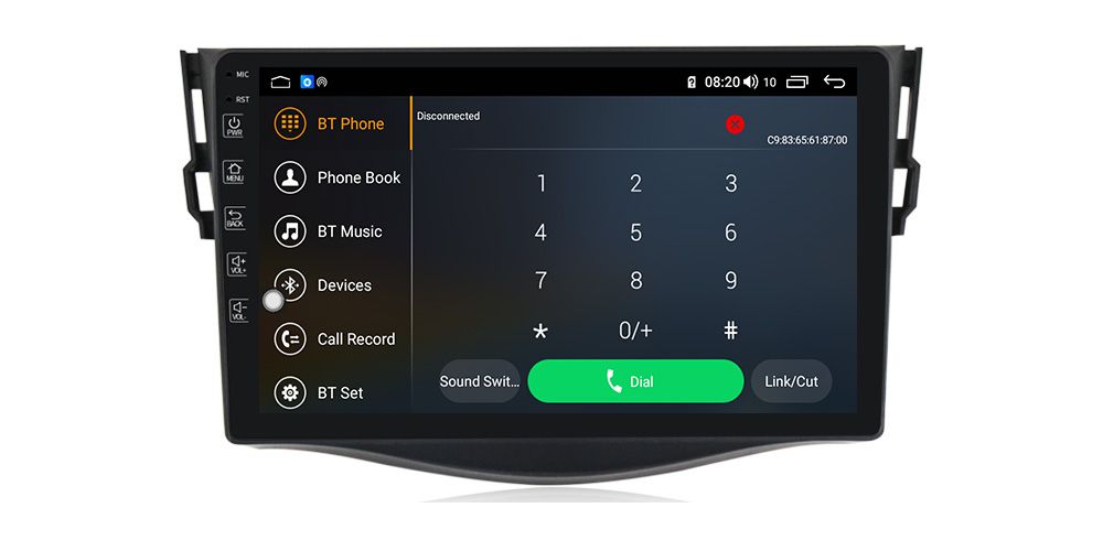 Штатна магнітола Torssen Toyota Rav4 2006-2012 FL9 4+64Gb 4G Carplay DSP