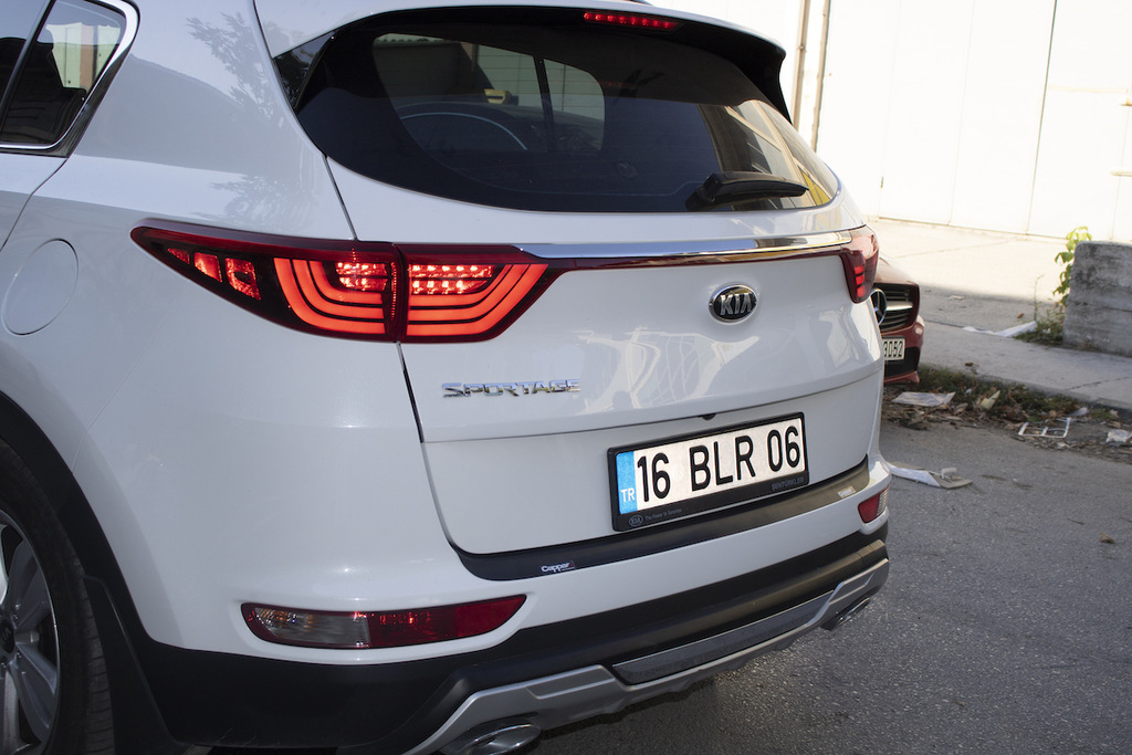 Накладка на задній бампер EuroCap 2015-2018 (ABS) для Kia Sportage рр