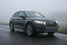 Бокові пороги Maya V1 (2 шт., Алюміній) Audi Q5 2017-2025 рр.