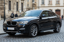 Бокові пороги Vision New Grey (2 шт., Алюміній) BMW X4 F26 2014-2018 рр.