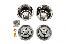 Ковпаки з нержавійки Ексклюзив V3 (2 катковий, 4 шт) Volkswagen Crafter 2006-2016 рр.