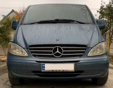 Рамка під номер хром (1 шт, нержавіюча сталь) Mercedes Vito W639 2004-2014 рр.