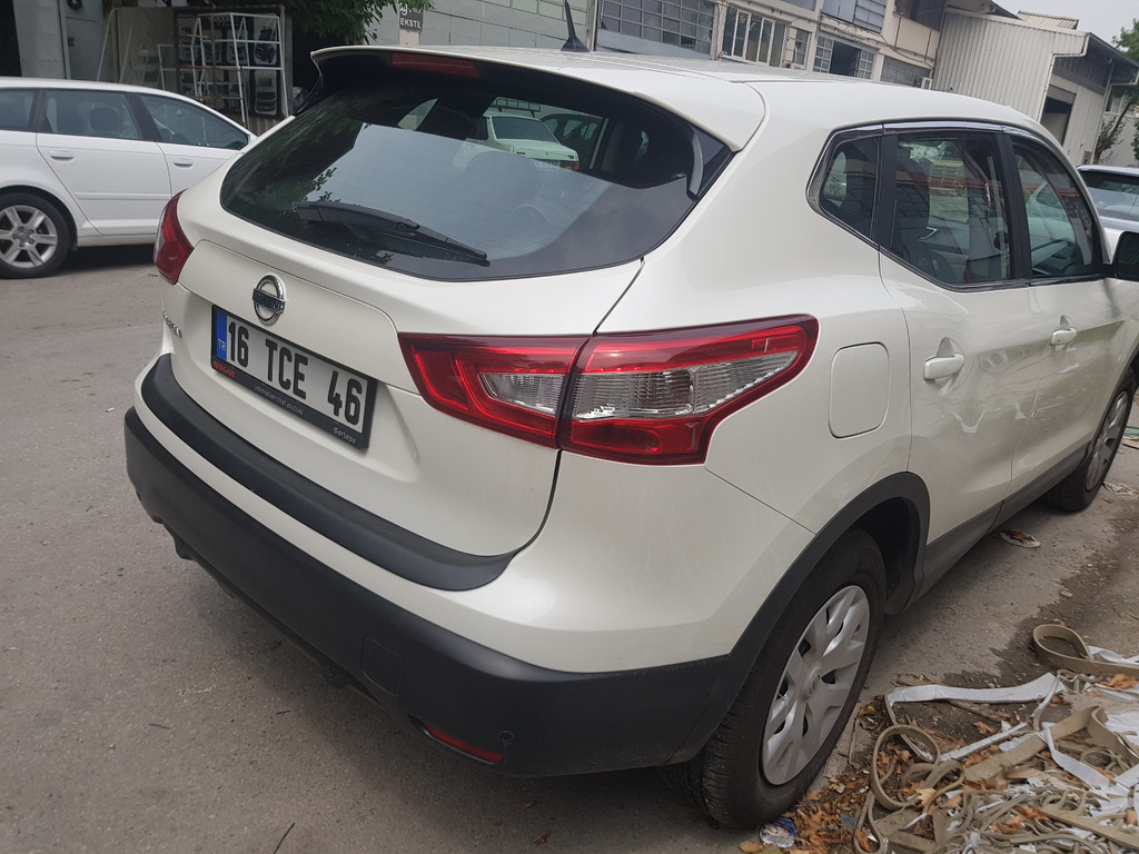 Накладка на задній бампер EuroCap (2014-2017, ABS) для Nissan Qashqai рр