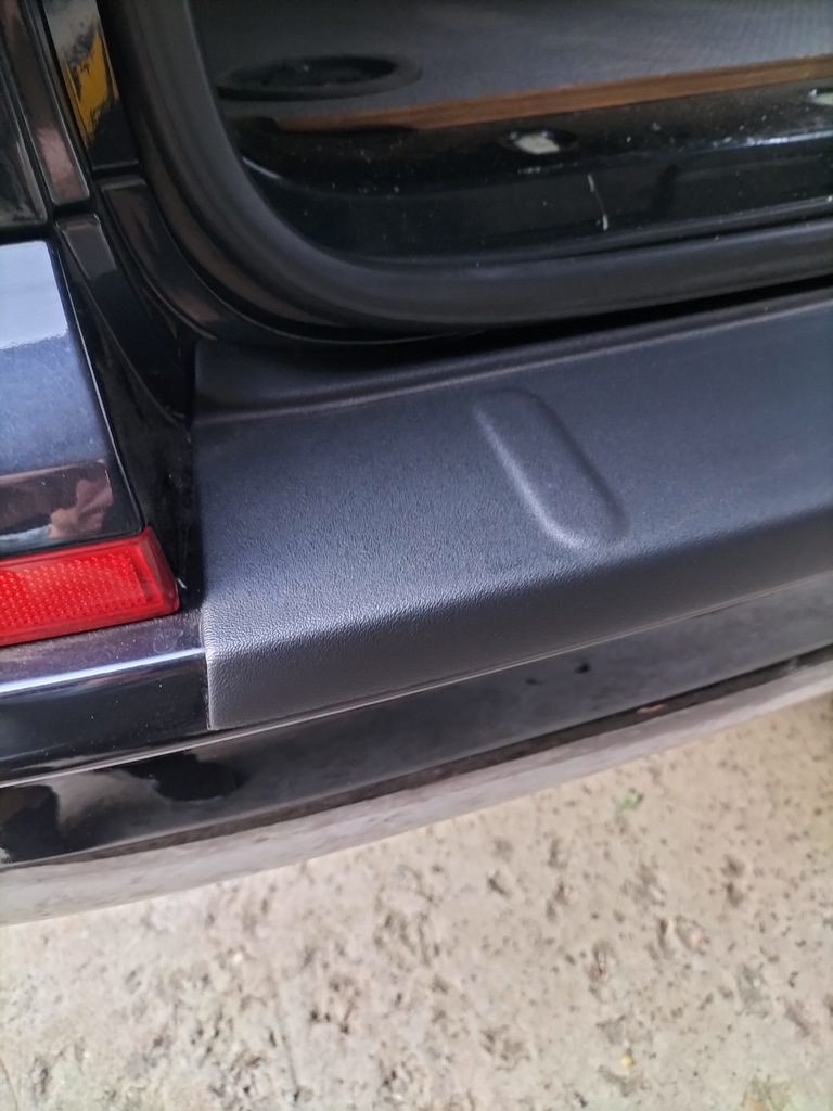 Накладка на задній бампер EuroCap (1 двері, ABS) для Volkswagen T6 2015-2024 рр