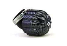 Фільтр повітряний (нульовик) Ø42mm, 45*, дзвін (карбон) EVO-3