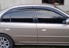Вітровики (4 шт., Sunplex Sport) Honda Civic Sedan VII 2001-2006 рр.