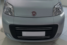 Накладка на решітку (4 част, нерж) OmsaLine - Італійська нержавійка Peugeot Bipper 2008-2017 рр.