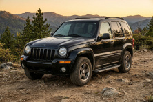 Бокові пороги Maya V1 (2 шт., Алюміній) Jeep Cherokee/Liberty 2002-2007 рр.