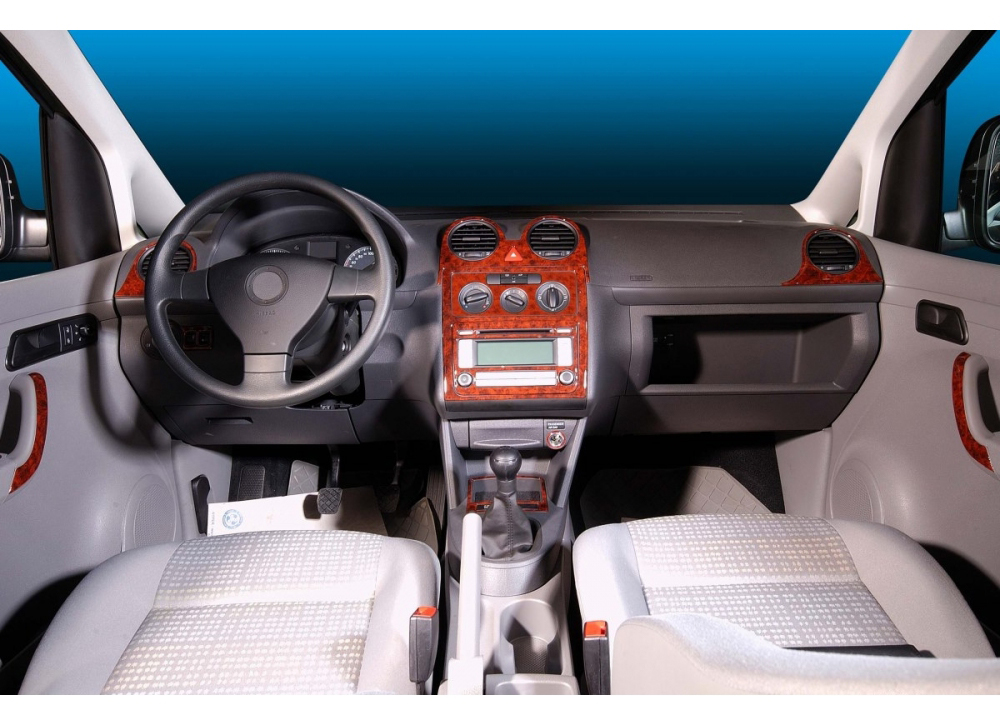 Накладки на панель Титан для Volkswagen Caddy 2010-2015рр