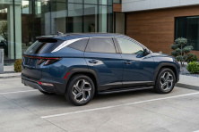 Бокові пороги Bosphore Black (2 шт., Алюміній) Hyundai Tucson NX4 2021- рр.