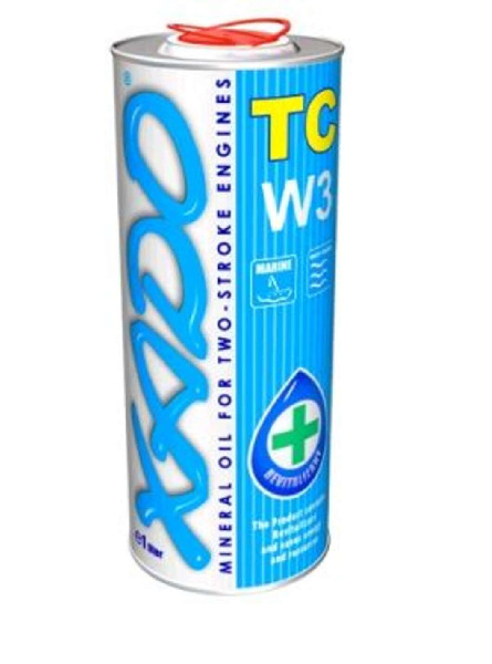 Масло 2T, 1л (минеральное, Atomic Oil TC W3) (для водной мототехники) (20117) ХАДО