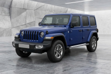 Бокові пороги Rainbow (2 шт., Алюміній) Jeep Wrangler 2018- рр.