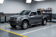 Бокові пороги Tayga V2 (2007-2012, 2 шт., Алюміній) Isuzu D-Max 2002-2011 рр.