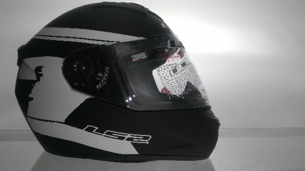 Шлем интеграл (size:XL, черно-белый) LS-2
