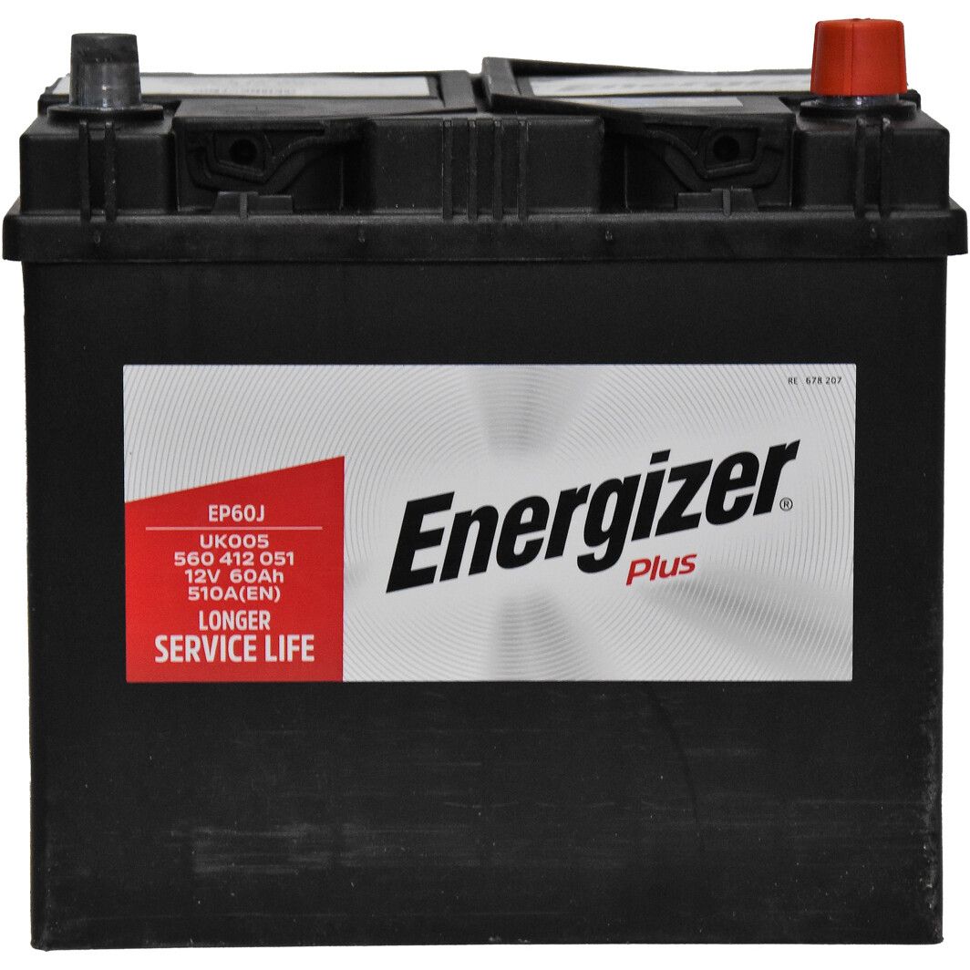 Акумулятор 60Ah-12v Energizer Plus (232х173х225), R,EN510 Азія