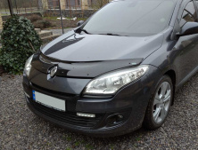 Дефлектор капота 2009-2013 (EuroCap) Renault Megane III 2009-2016 рр.