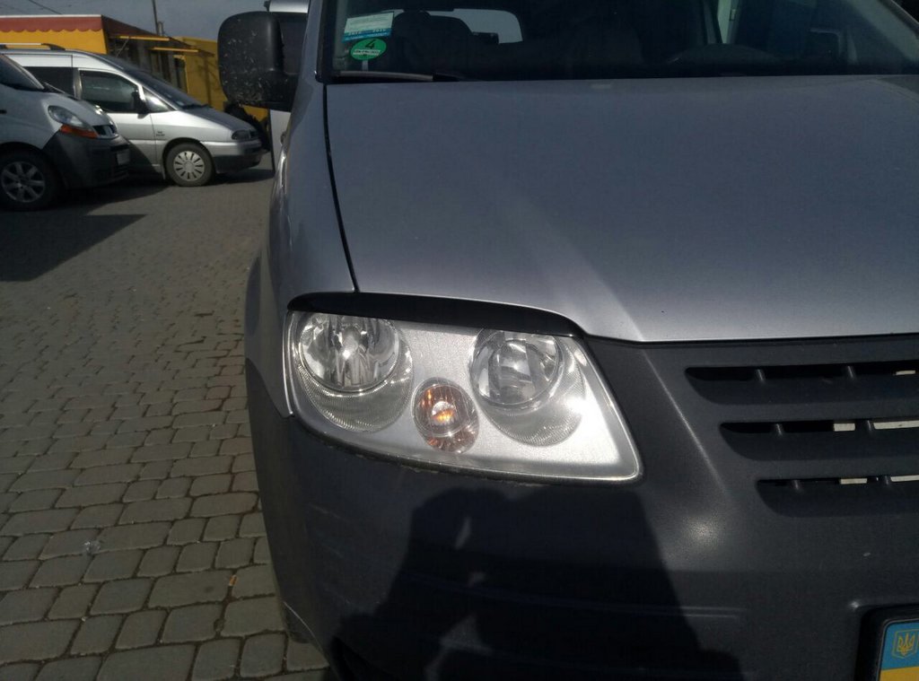 Війки (чорні) Чорний мат для Volkswagen Caddy 2004-2010 рр