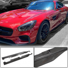 Бокові пороги (для 2015-2017, Карбон) Mercedes AMG GT C190/R190 2014-2022 рр.