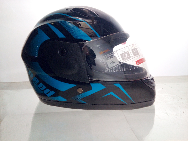 Шлем детский интеграл (mod: F2-801) (size XS, BLACK/BLUE) ST