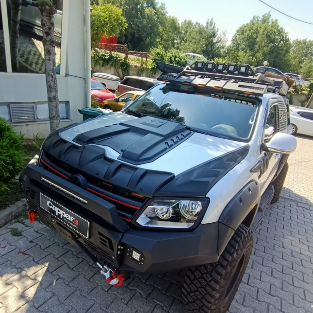 Комплект накладок на капот DRAGON (3 шт) для Volkswagen Amarok 2010-2022 рр