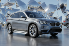 Бокові пороги Maya V2 (2 шт., Алюміній) BMW X1 F48 2015-2022 рр.